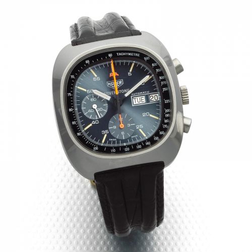 Heuer. A stainless steel automatic calendar chronograph wristwatch