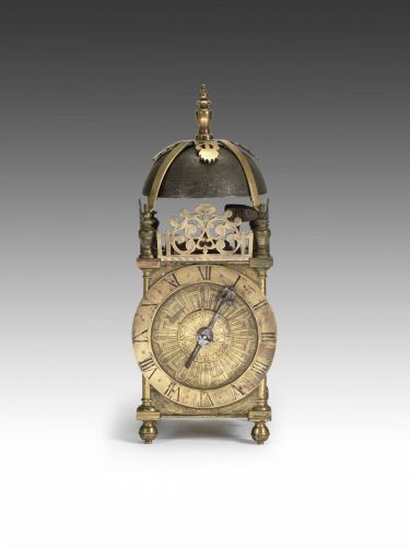 A very rare and horologically important, signed and dated early 17th century lantern clock