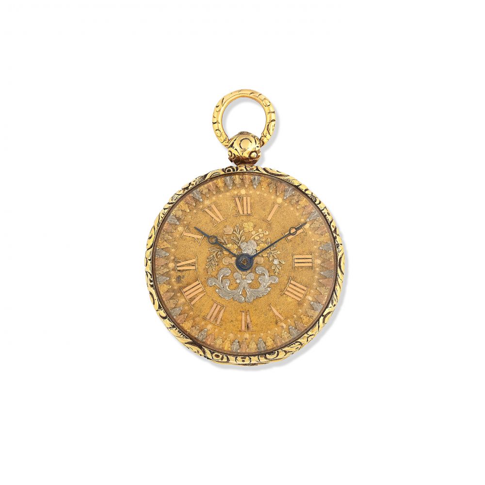 Robert Roskell, Liverpool. An 18K gold key wind open face pocket watch