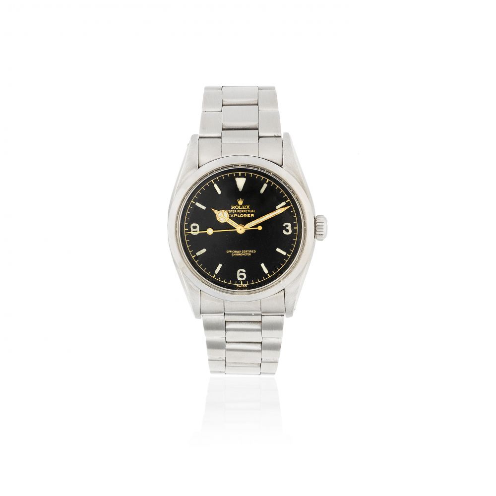 Rolex. A stainless steel automatic bracelet watch