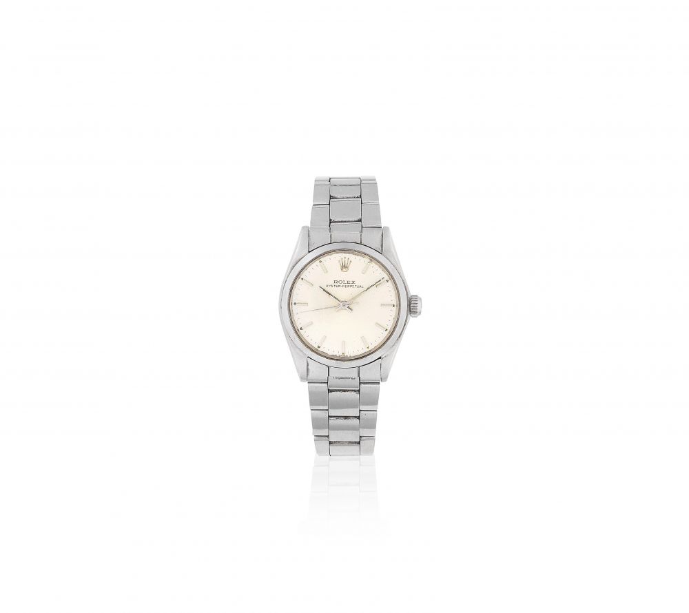 Rolex. A mid-size stainless steel automatic bracelet watch