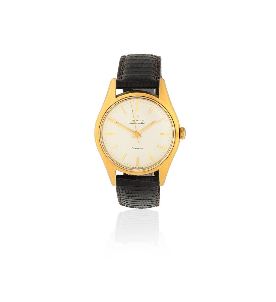 Zenith. An 18K gold bumper automatic wristwatch