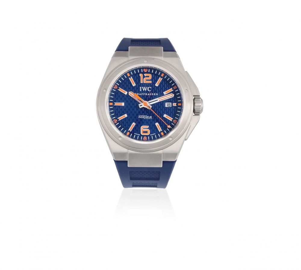 IWC. A Limited Edition stainless steel automatic calendar wristwatch