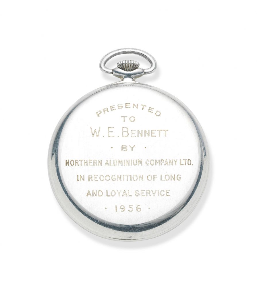 Vacheron Constantin. A rare and lightweight aluminium keyless wind open face pocket watch