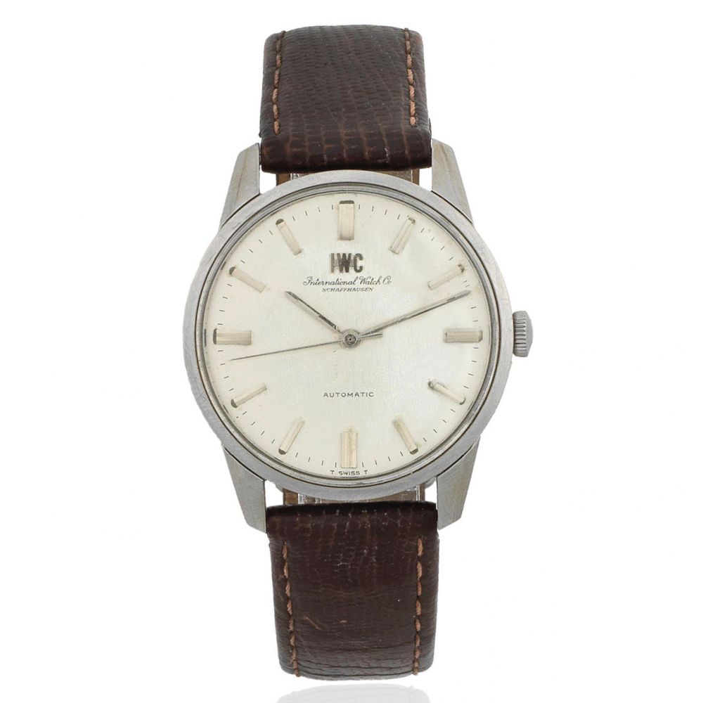 International Watch Company. A stainless steel automatic wristwatch