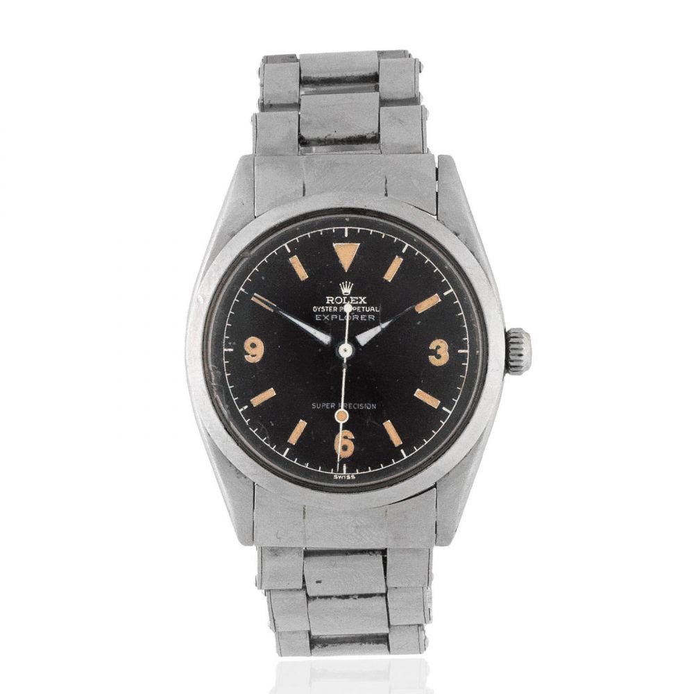 Rolex. A stainless steel automatic bracelet watch