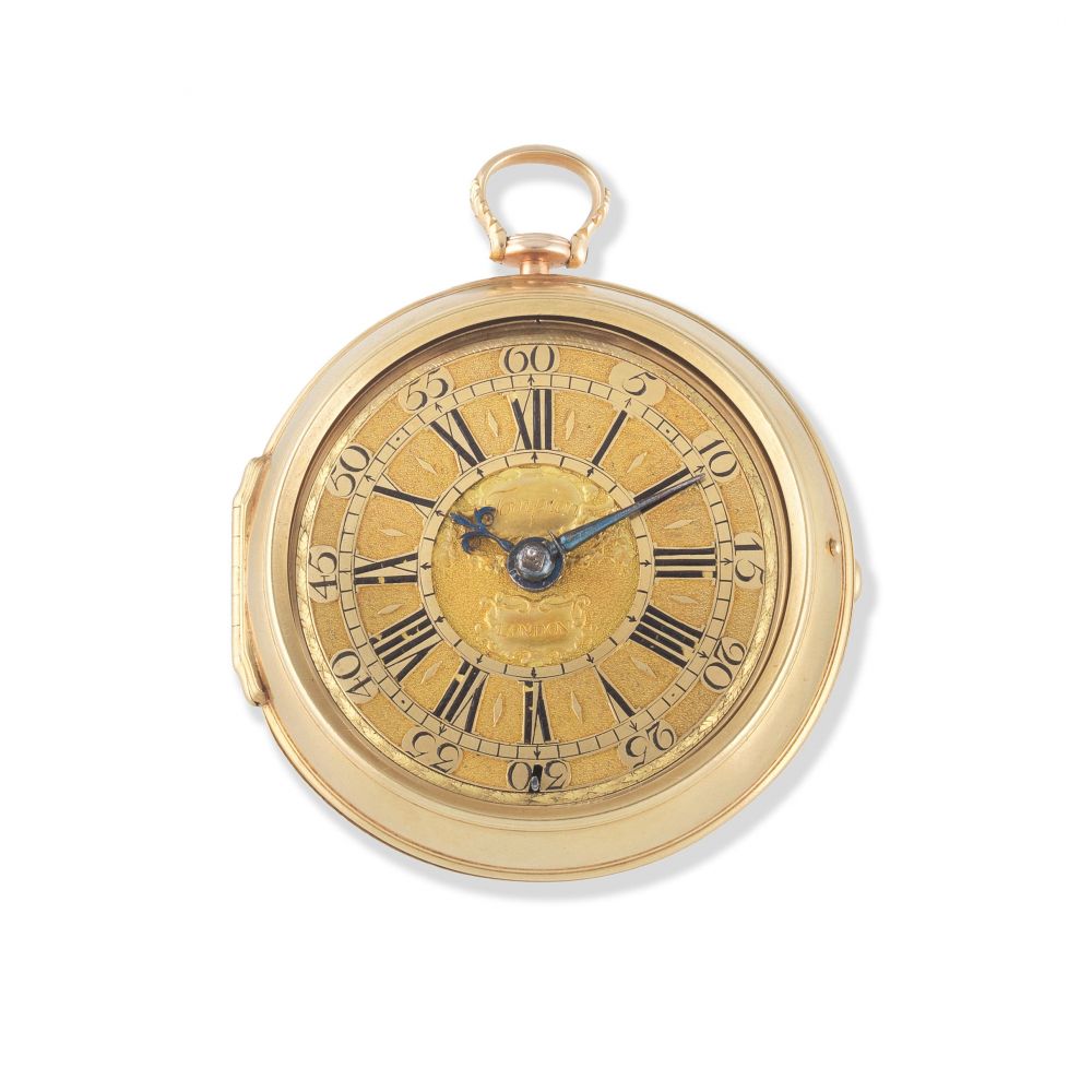 Thomas Tompion, London. A fine gold key wind pair case pocket watch