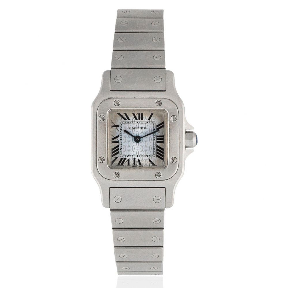 Cartier. A lady's stainless steel quartz bracelet watch