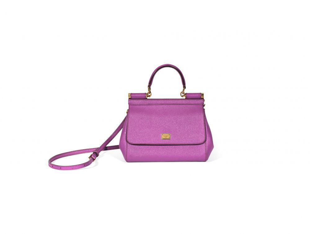 Lilac Leather Small Miss Sicily Bag