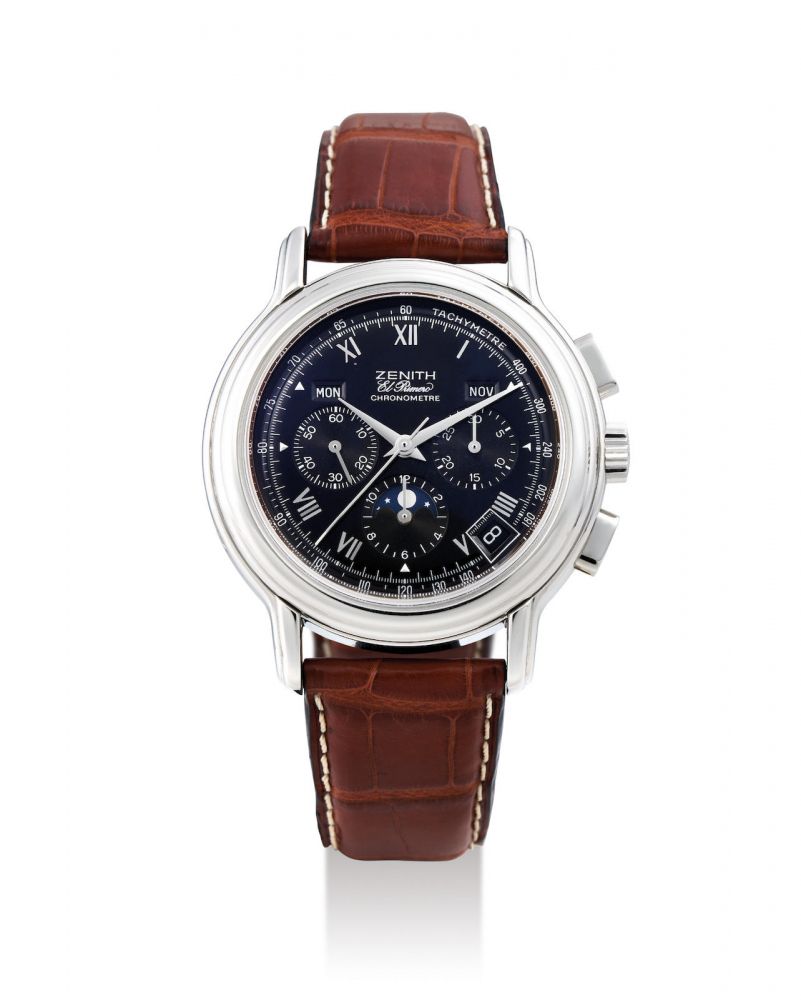 Zenith | El Primero Chronomaster, A Stainless Steel Triple Calendar Wristwatch with Moon Phases, Circa 1999
