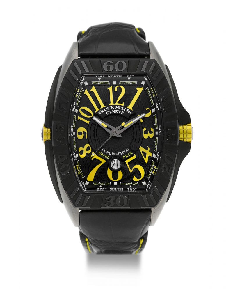 Franck Muller | Conquistador Grand Prix Phoenix, A Limited Edition Oversized Titanium Wristwatch with Date, Circa 2011