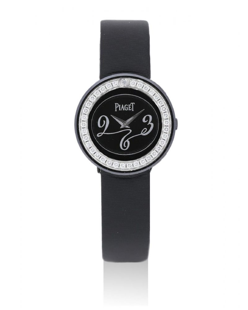 Piaget | Possession, A Lady's Black PVD Coated Gold and Diamond-Set Wristwatch, Circa 2006