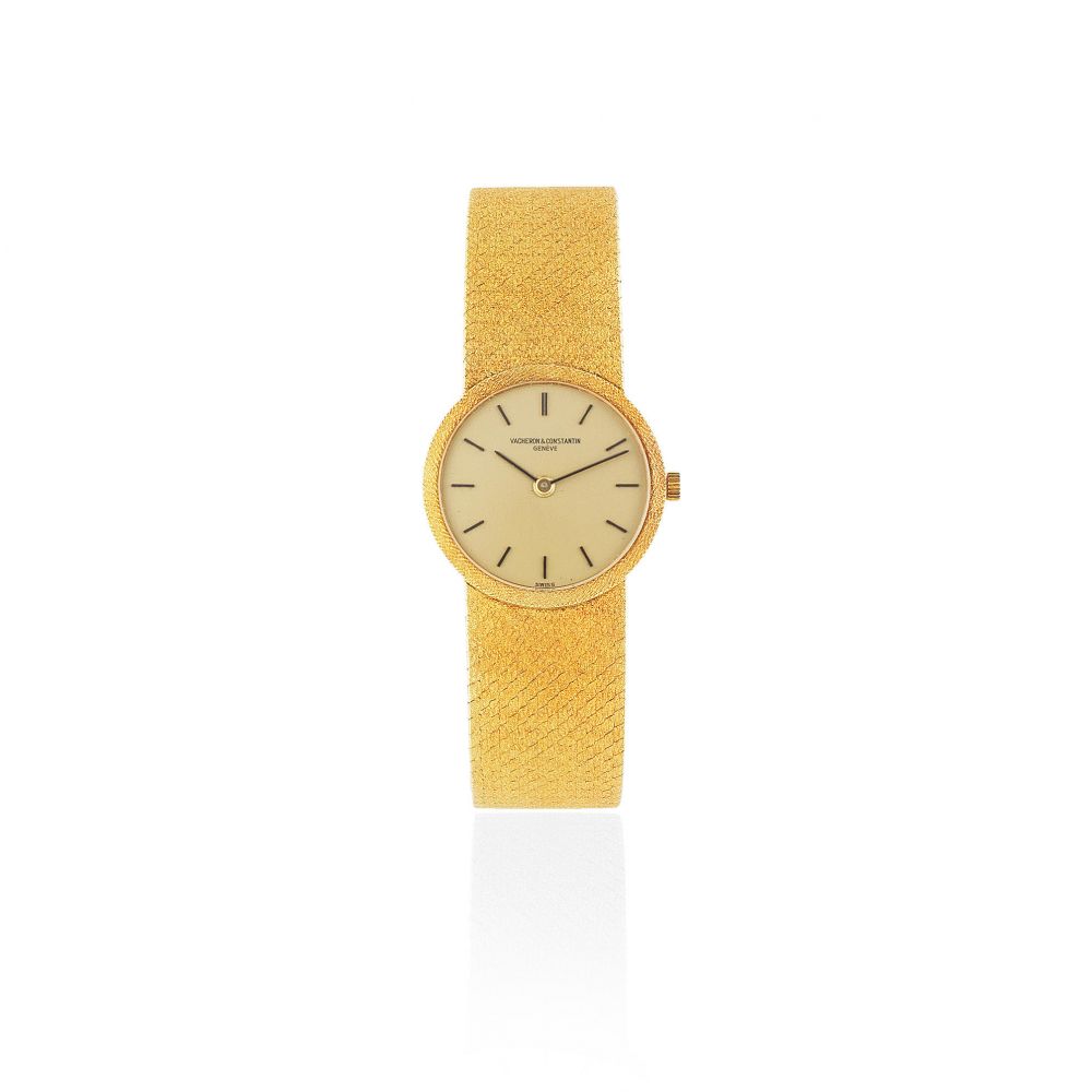 Vacheron Constantin. A lady's 18K gold manual wind bracelet watch