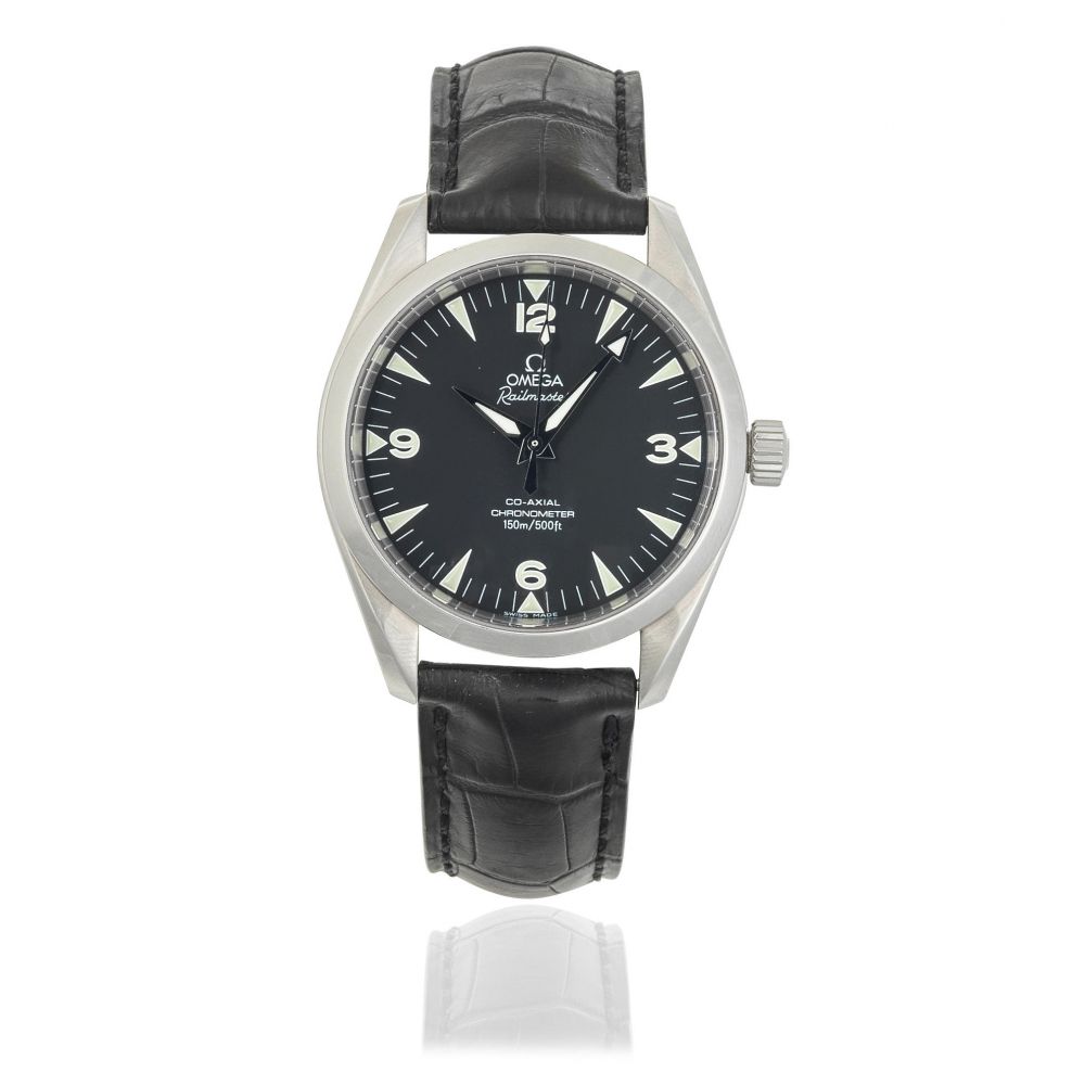 Omega. A stainless steel automatic wristwatch with Co-Axial escapement