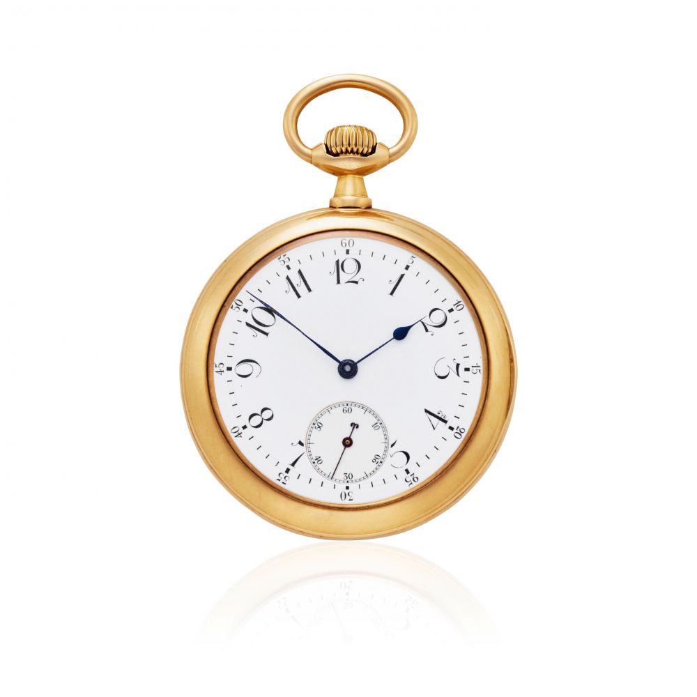 ALBERT H. POTTER, GENEVA. AN UNUSUAL OPEN FACE KEYLESS LEVER WATCH MOVEMENT