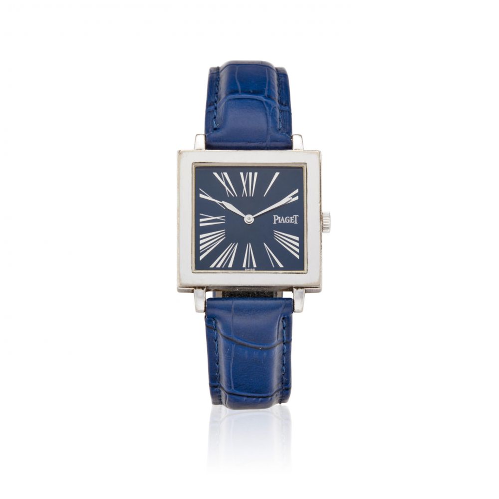PIAGET. AN 18K WHITE GOLD WRISTWATCH