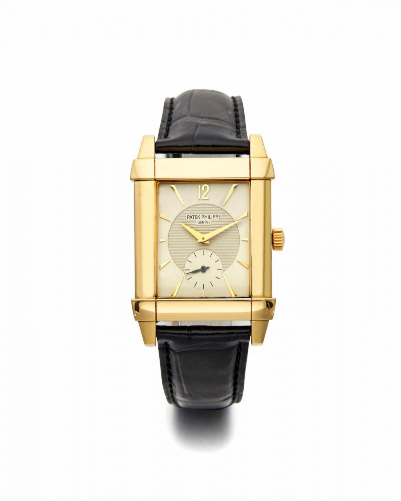 Patek Philippe | Ref: 5111J Gondolo, A Fine and Large Yellow Gold Rectangular Wristwatch, circa 2005