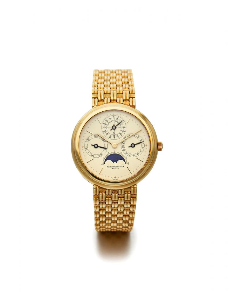 Vacheron Constantin | Ref. 43031/1, A Fine Yellow Gold Perpetual Calendar Bracelet Watch with Moon phases, circa 1990