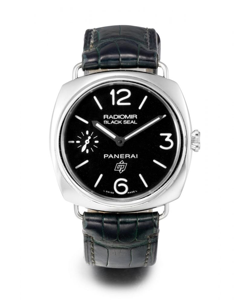 PANERAI. A LIMITED EDITION STAINLESS STEEL BLACK SEAL WRISTWATCH, CIRCA 2012