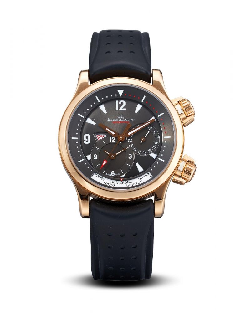 Jaeger-LeCoultre | Master Compressor Geographic GMT, A Pink Gold World Time Wristwatch with date, circa 2008