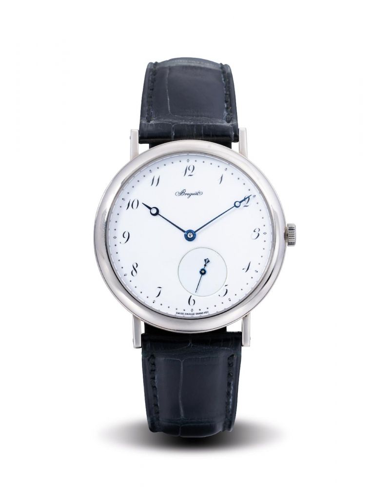 Breguet | Classique 5140, A Fine White Gold Wristwatch with White Enamel Dial, 2004