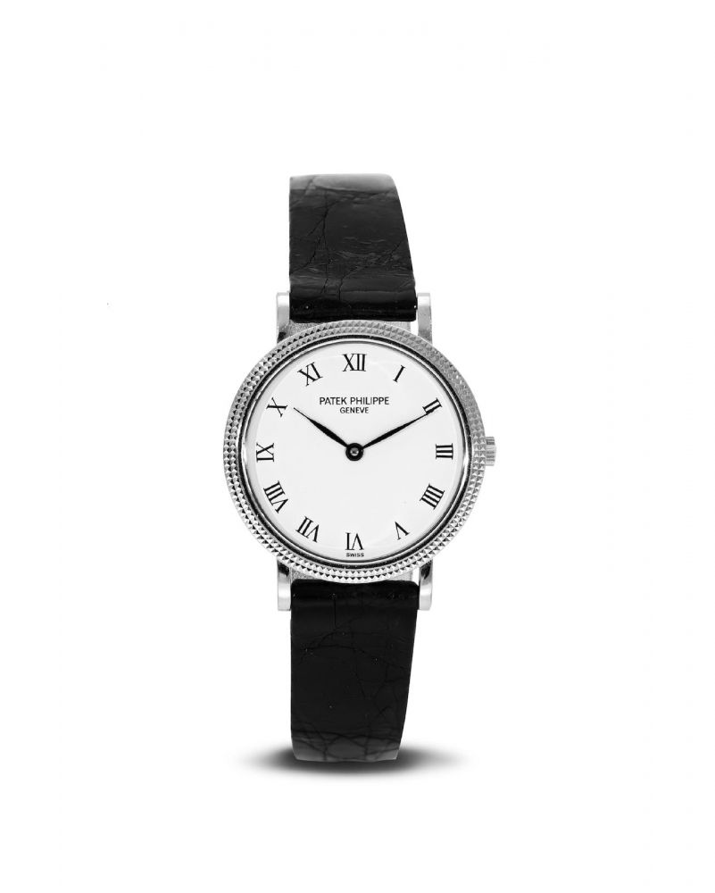 Patek Philippe | Ref. 4819 Calatrava, A lady's White Gold Wristwatch, circa 1992