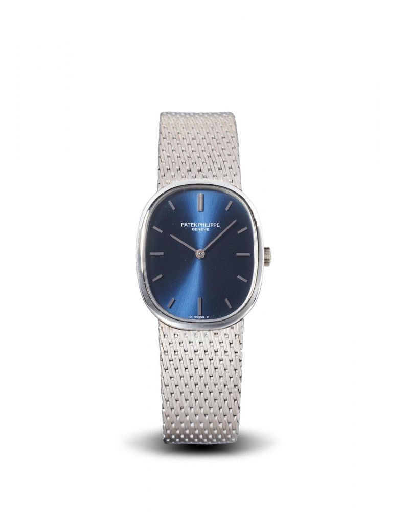 Patek Philippe | Ellipse Ref.3548/1, A Fine Oval White Gold Bracelet Watch, 1970