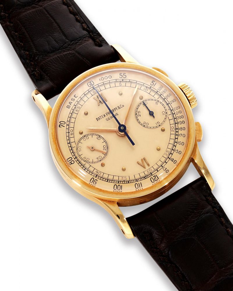 Patek Philippe | Ref.533, A Fine and Rare Pink Gold Chronograph Wristwatch, circa 1946