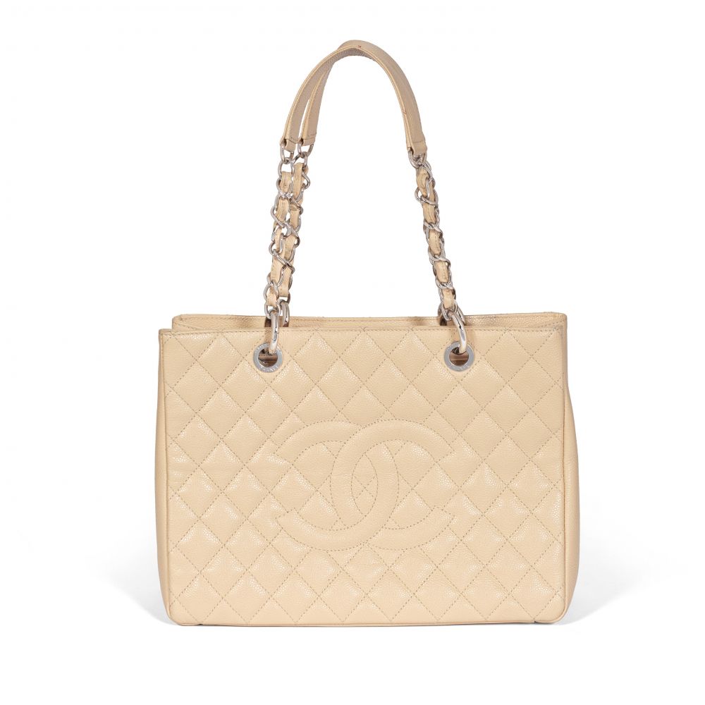 Beige Caviar Grand Shopping Tote (GST)