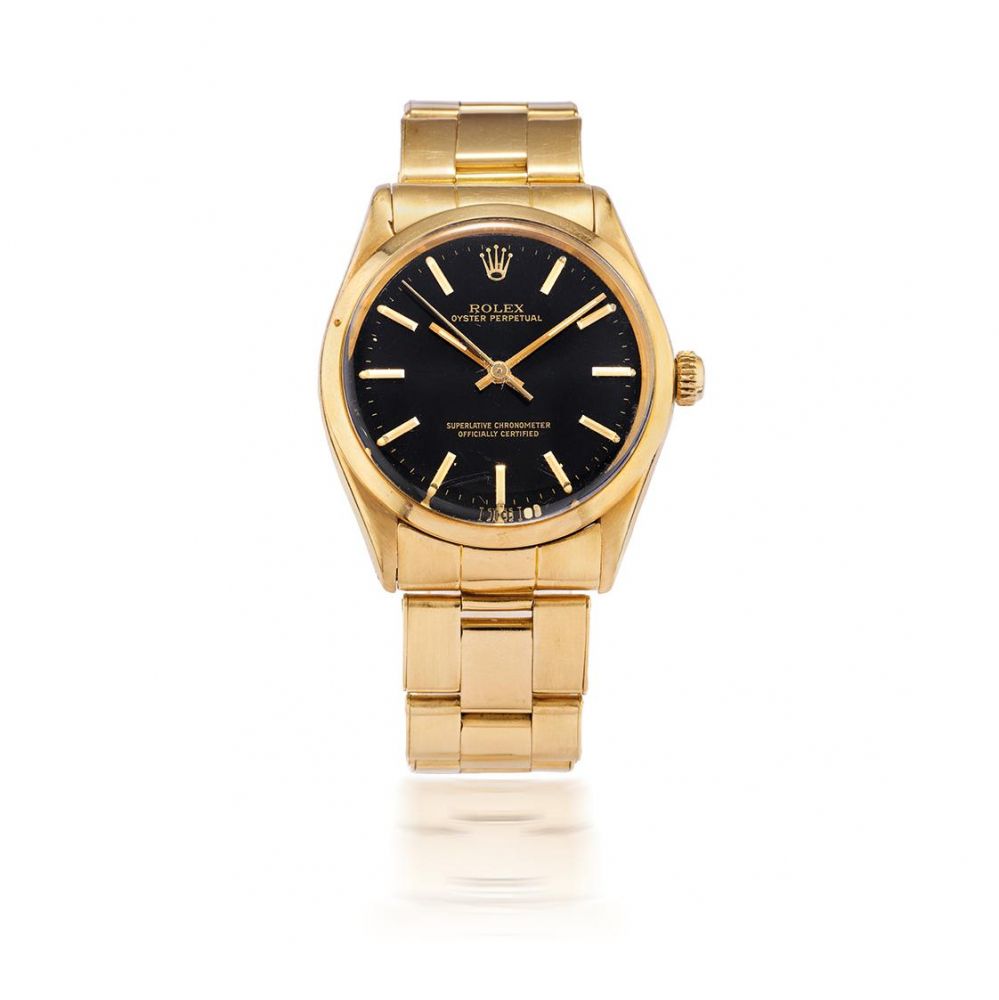 ROLEX. MONTRE BRACELET EN OR JAUNE 18K (750) MOUVEMENT AUTOMATIQUE