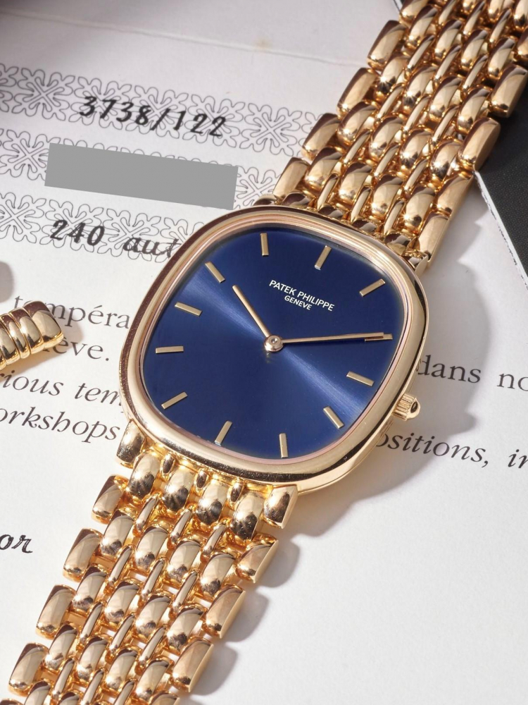 PATEK PHILIPPE | GOLDEN ELLIPSE, REF.3738/122, A FINE YELLOW GOLD BRACELET WATCH, CIRCA 1997