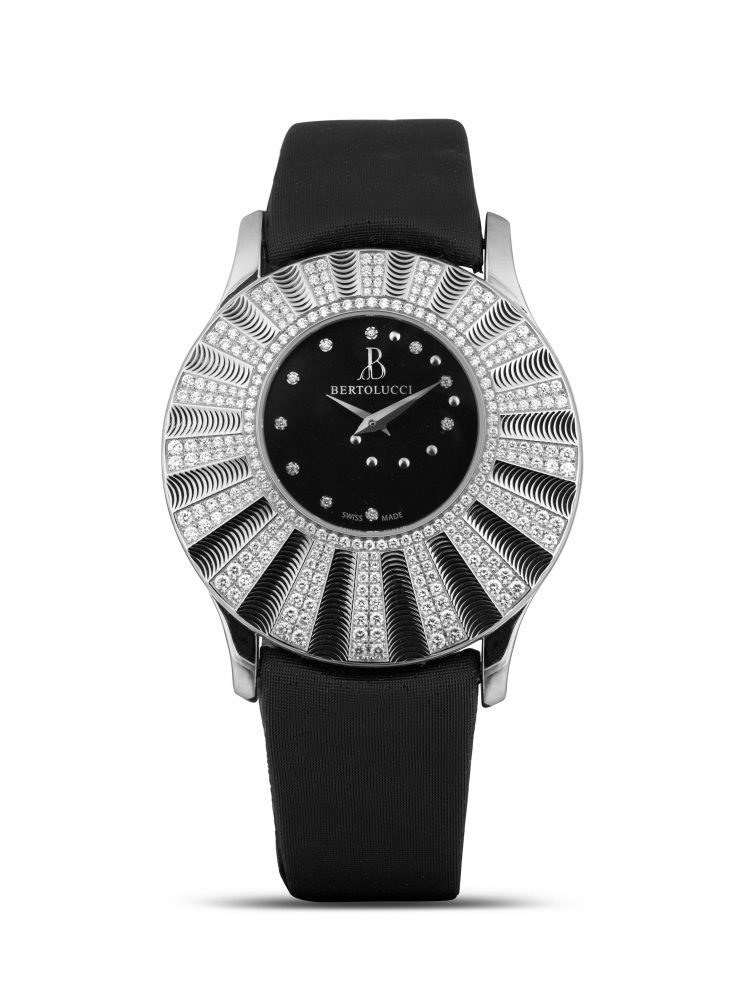 BERTOLUCCI | STRIA, REF.723.50, A NEW OLD STOCK STAINLESS STEEL AND DIAMOND-SET WRISTWATCH, CIRCA 2012