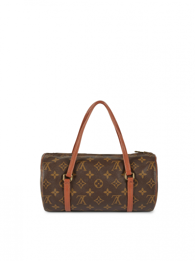 LOUIS VUITTON: MONOGRAM CANVAS AND LEATHER PAPILLON 26