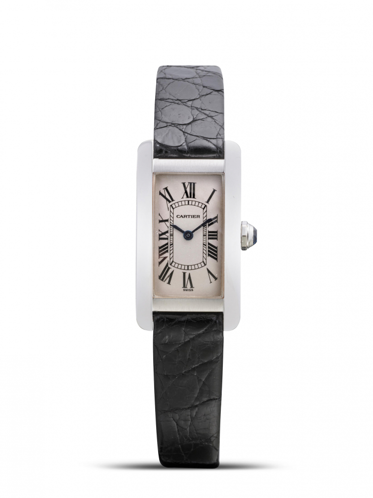 CARTIER | TANK AMERICAINE, REF.1713, A WHITE GOLD WRISTWATCH, CIRCA 2000