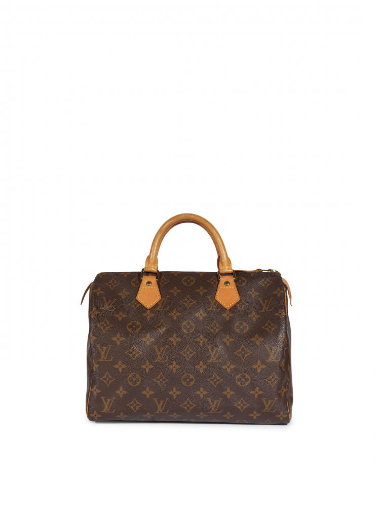 LOUIS VUITTON: MONOGRAM CANVAS SPEEDY 25 BAG