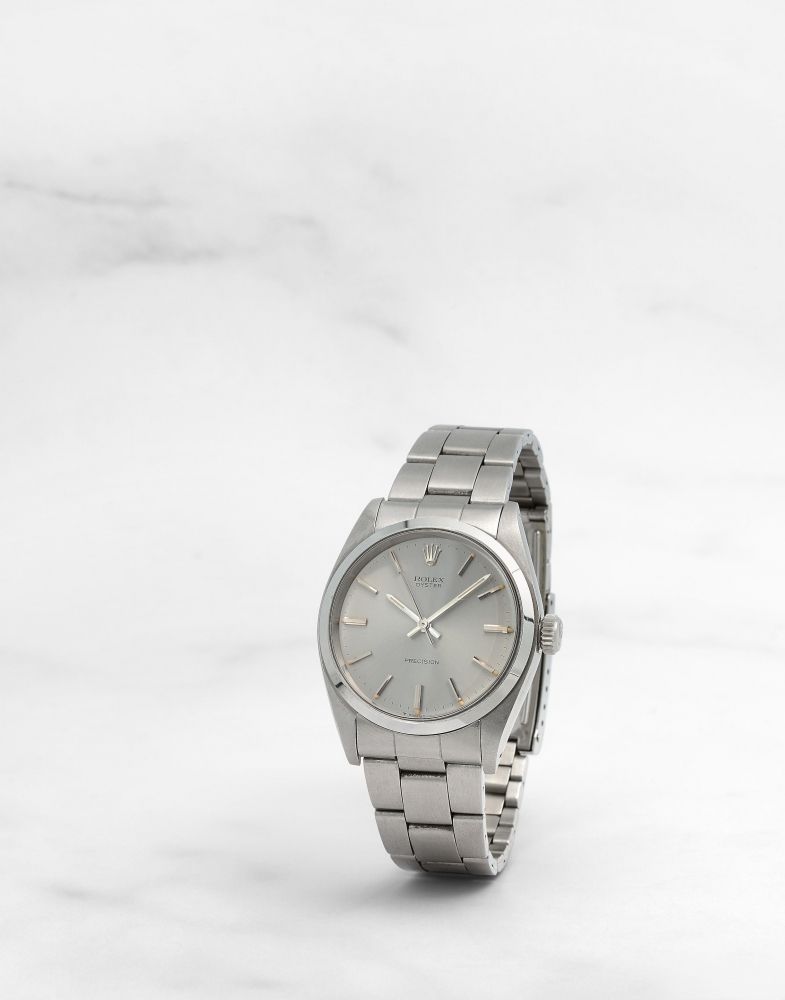 ROLEX. MONTRE BRACELET EN ACIER MOUVEMENT MECANIQUE