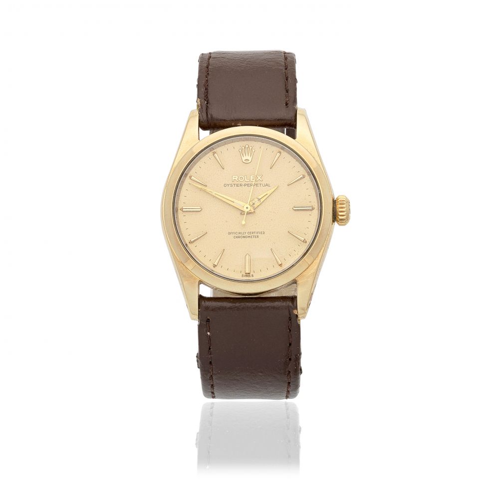 Rolex. A stainless steel and gold capped automatic wristwatch