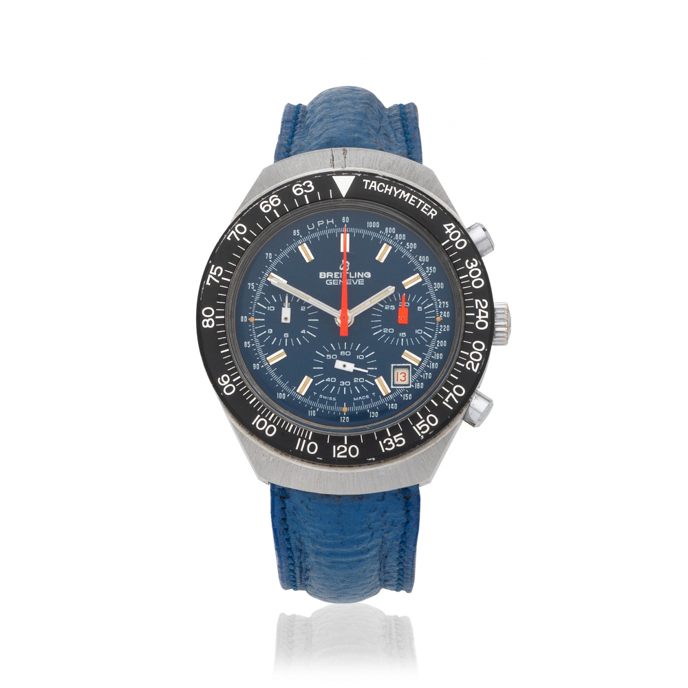Breitling. A stainless steel manual wind calendar chronograph wristwatch