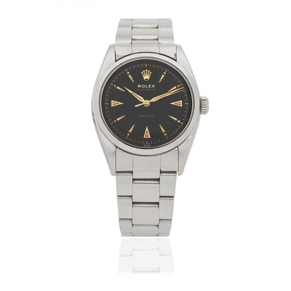 Rolex. A stainless steel automatic bracelet watch