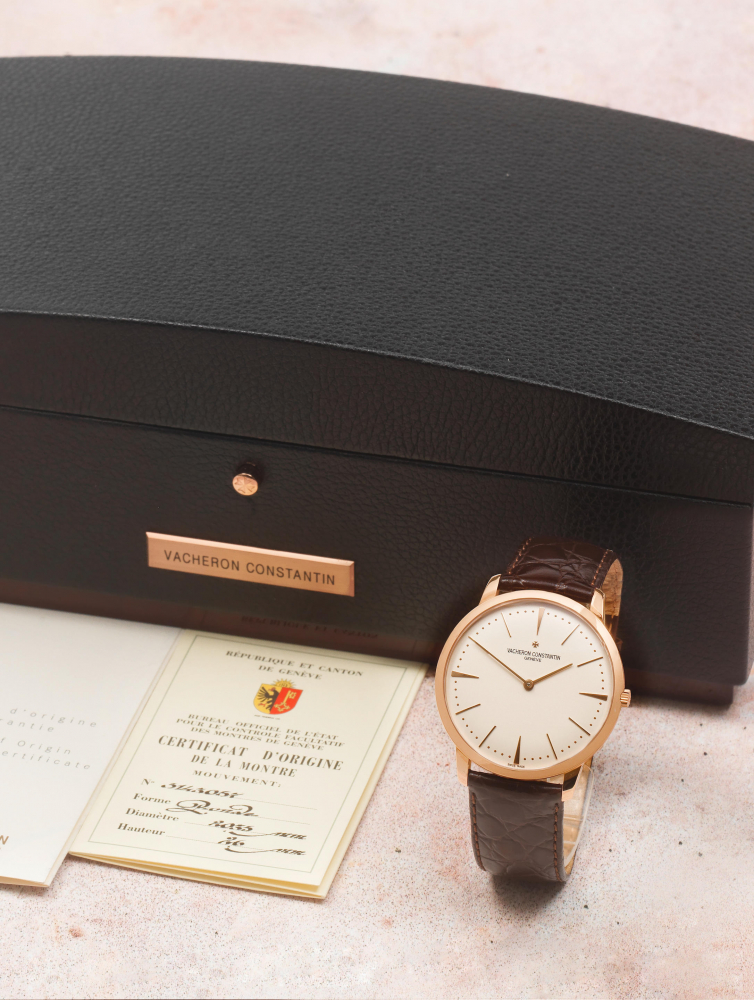 Vacheron Constantin. An 18K rose gold manual wind wristwatch