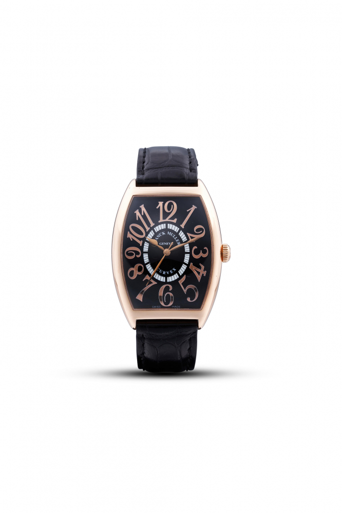 FRANCK MULLER | CURVEX, REF.6850SC, A PINK GOLD WRISTWATCH, CIRCA 2000