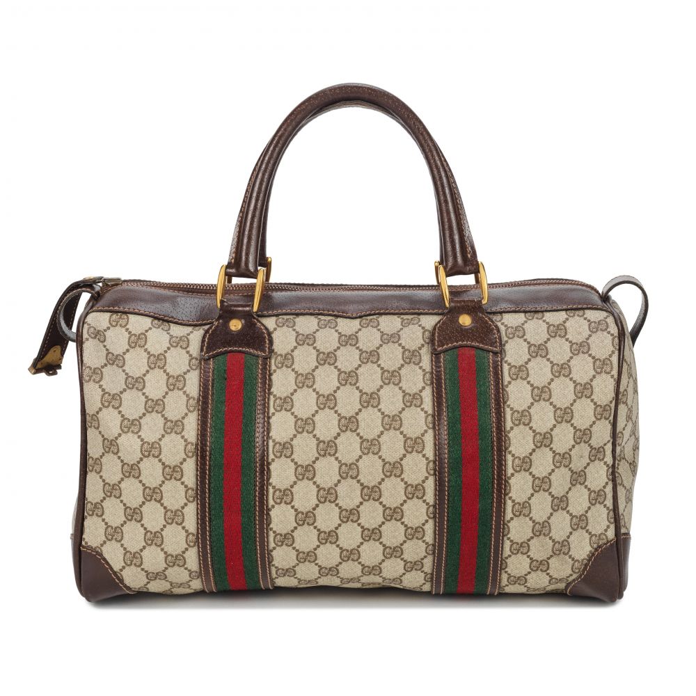 Gucci: a Supreme Canvas Boston Bag