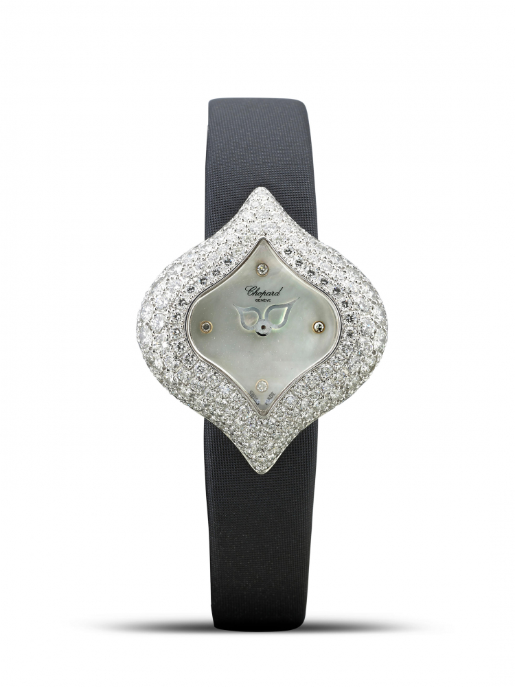 CHOPARD | PUSHKIN, REF.13/6793, A WHITE GOLD AND DIAMOND-SET WRISTWATCH, CIRCA 2000