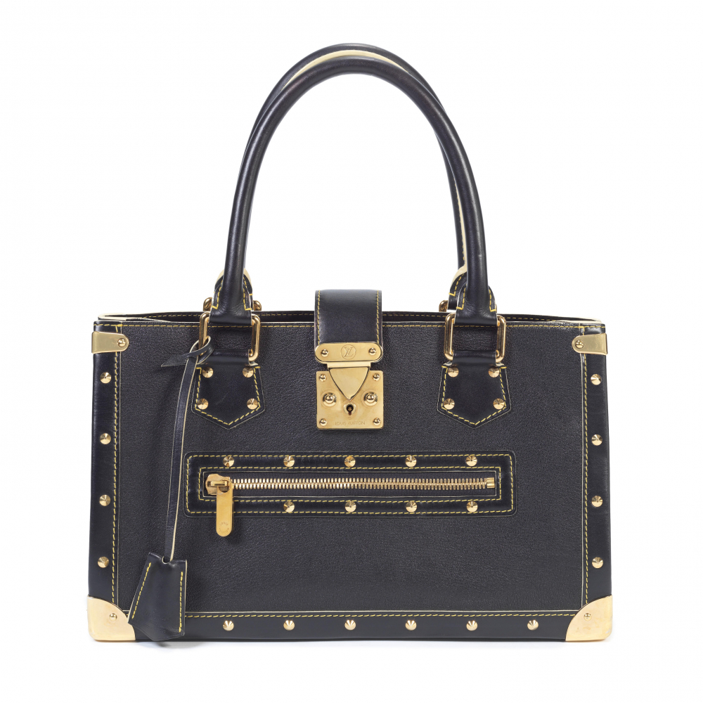 Louis Vuitton: a Black Suhali Leather Le Fabuleux Bag