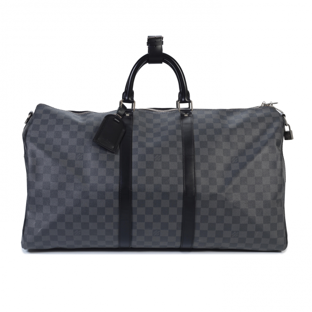 Louis Vuitton: a Damier Graphite Keepall 55
