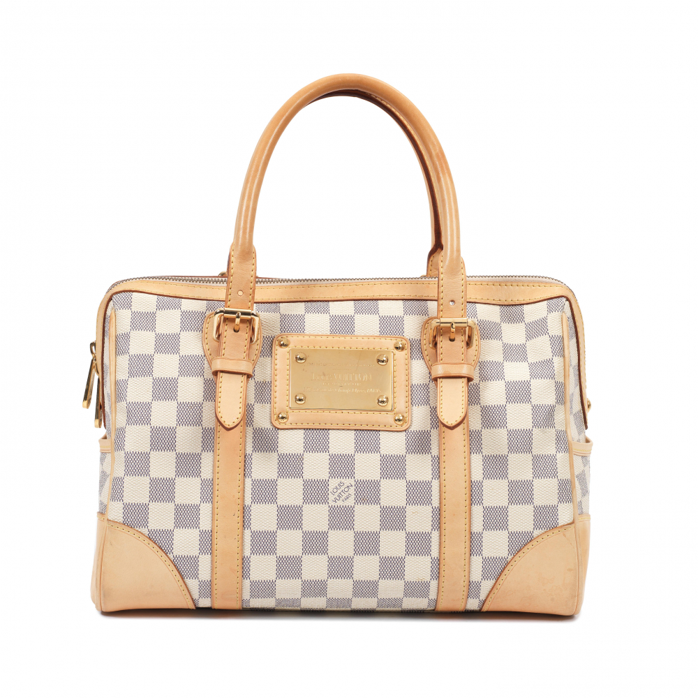 Louis Vuitton: a Damier Azure Berkeley Bag