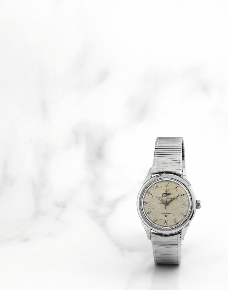 Omega. Montre bracelet en acier mouvement automatique