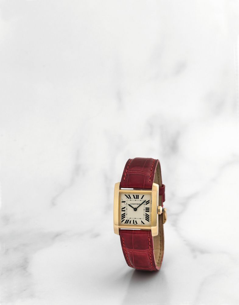 Cartier. Montre bracelet de dame en or jaune 18K (750) mouvement quartz