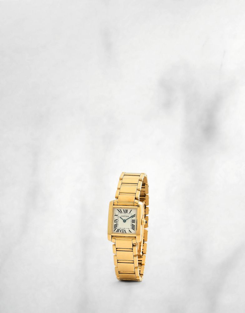 Cartier. Montre bracelet de dame en or jaune 18K (750) mouvement quartz