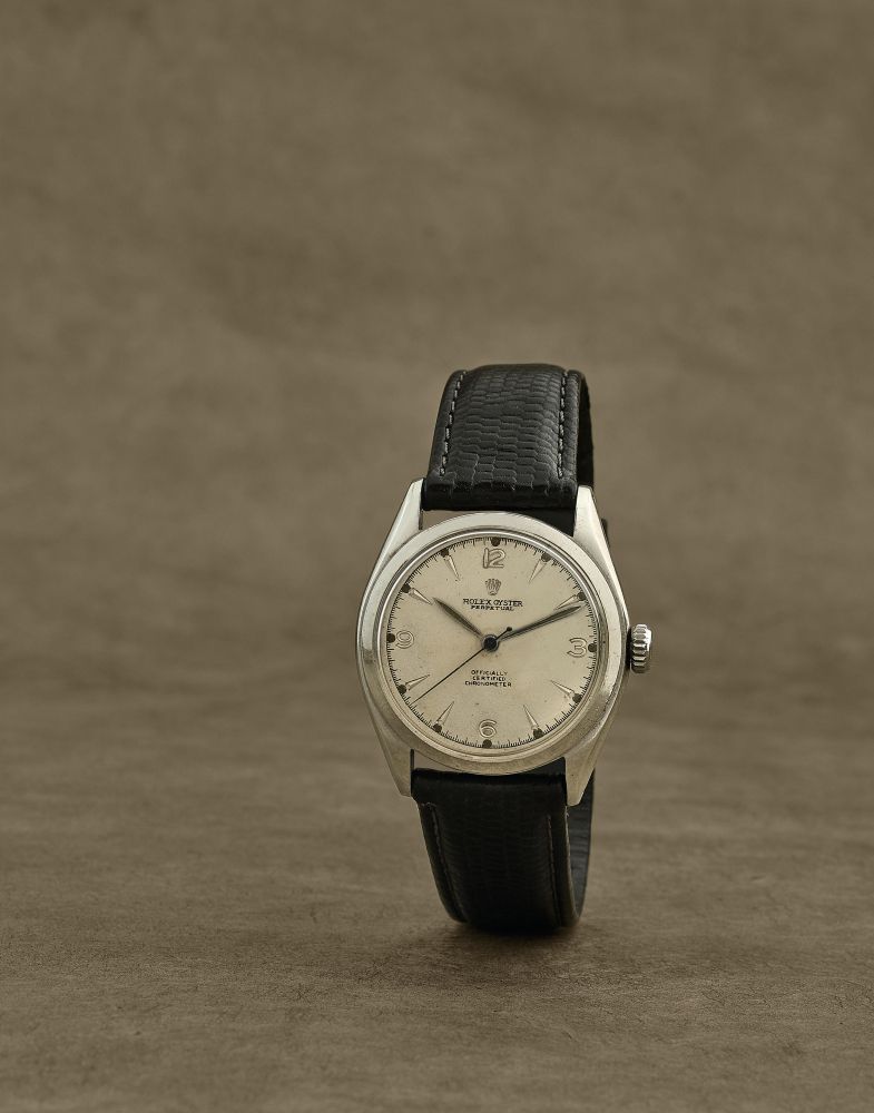 Rolex. Montre bracelet en acier mouvement automatique